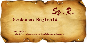 Szekeres Reginald névjegykártya